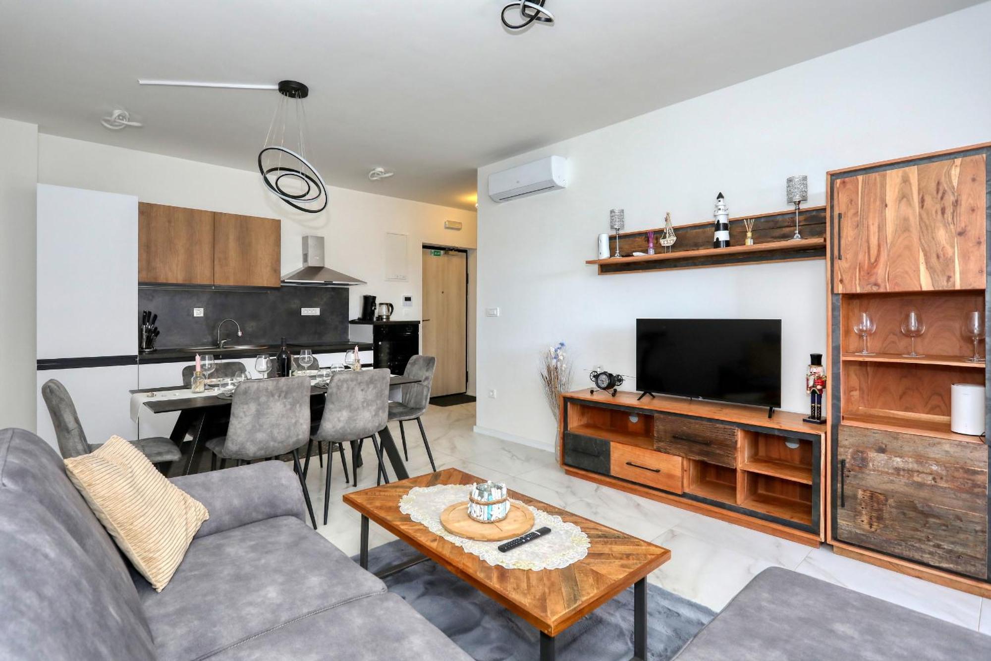 Apartment Relex With Pool & Jacuzzi Privlaka  Eksteriør bilde