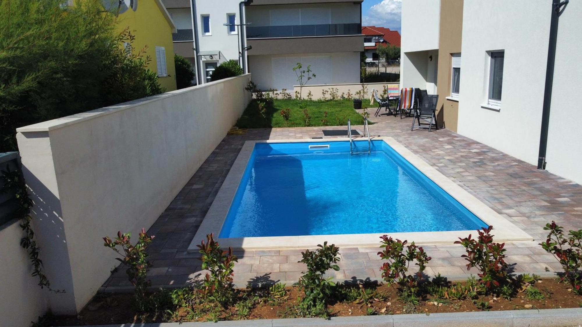 Apartment Relex With Pool & Jacuzzi Privlaka  Eksteriør bilde